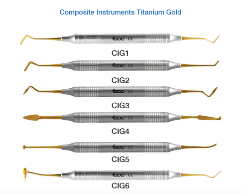 Composite Instruments Titanium Gold Set of 6