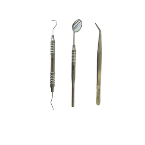 Examination Kit - Probe, Mirror & Tweezers